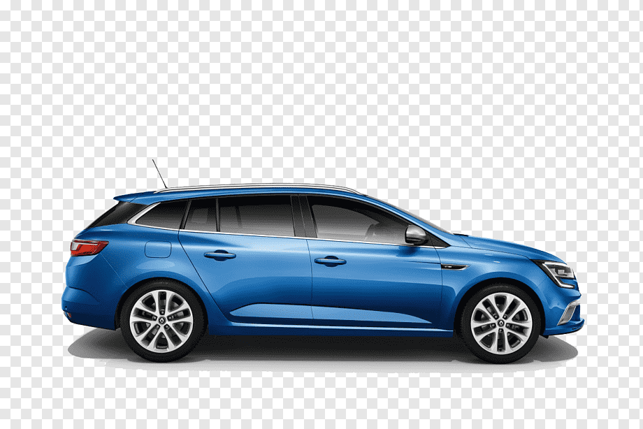 Renault Megane blau Side