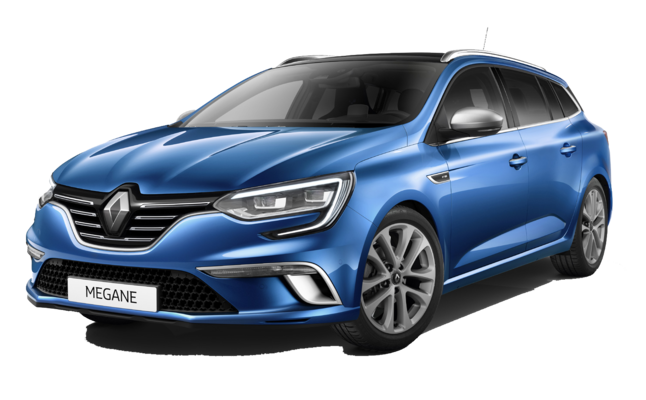 Renault Megane blau Front